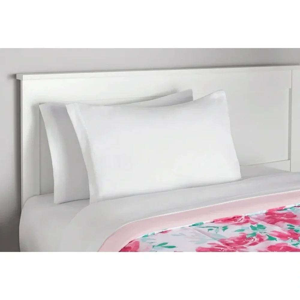 Mainstays Mint Floral 8-Piece Bed in a Bag Bedding Set Twin NEW